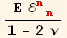 (Ε ℰ_ (nn)^(nn))/(1 - 2 ν)